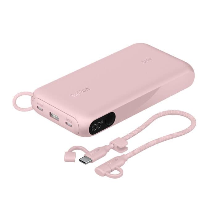 Belkin BoostCharge 20K mAh Power Bank with Digital Display - Pink