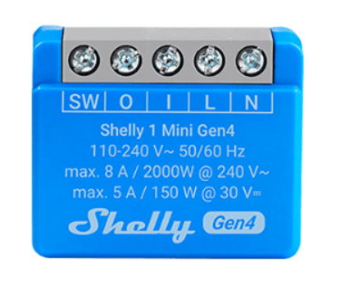 Shelly 1 Mini Gen4 Smart Relay Switch