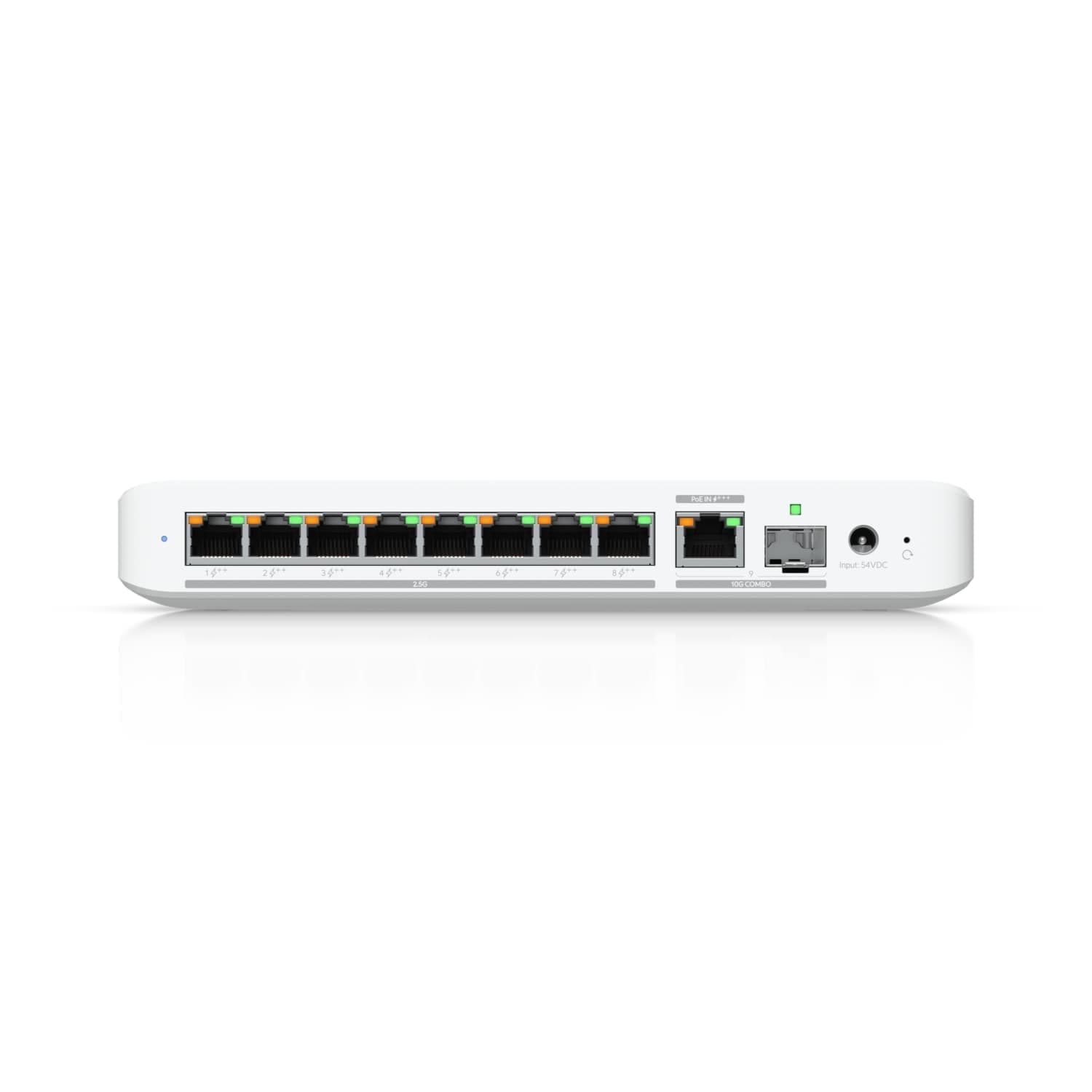 Ubiquiti Flex 2.5G PoE, 8-port 2.5 GbE PoE++ Switch, 10 GbE RJ45/SFP+ Combination Uplink Port, Powered With PoE+++ & PSU (Sold Separately )