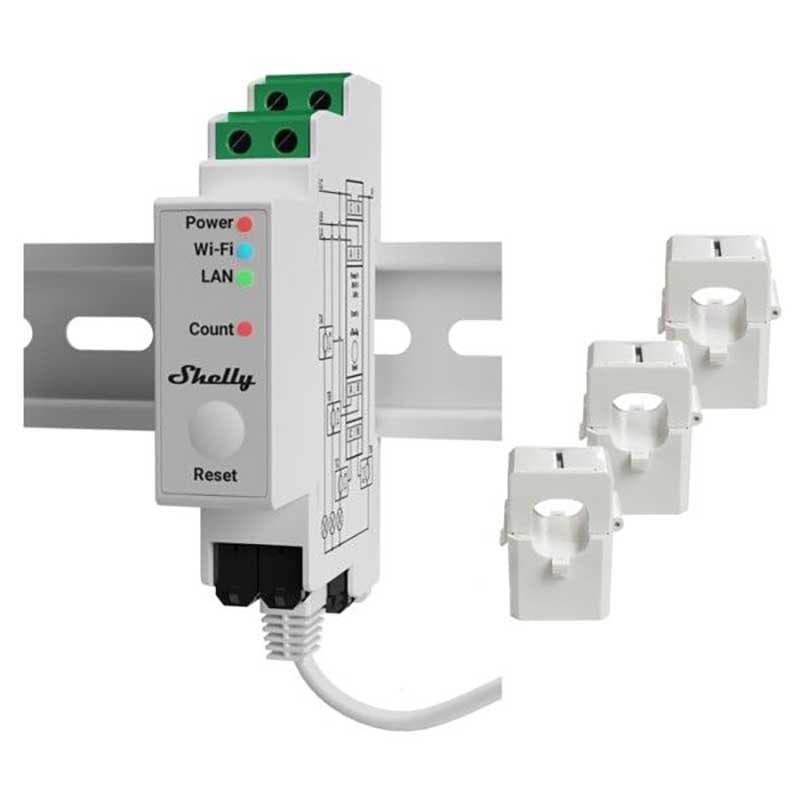 Shelly Pro 3EM 120A v2 Three-Phase Energy Meter